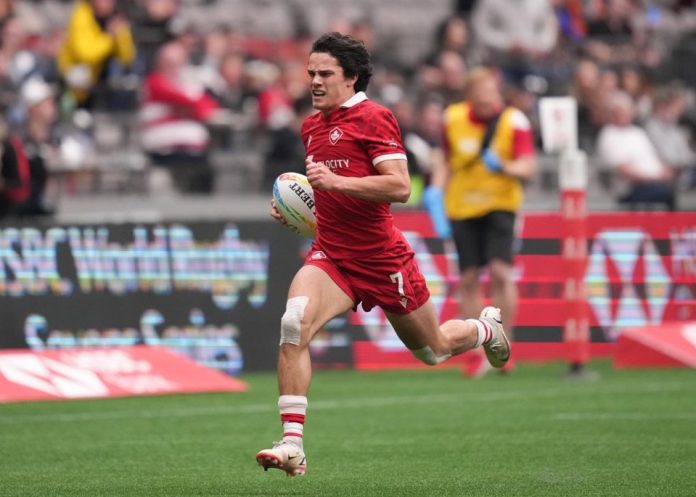 Canadian rugby sevens men score late win to keep World Series hopes alive