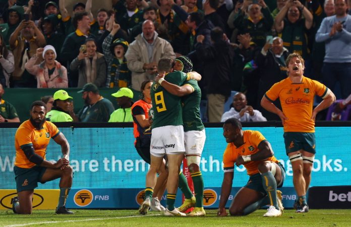 Disastrous Wallabies return for Eddie Jones as South Africa demolish Australia in Rugby Championship