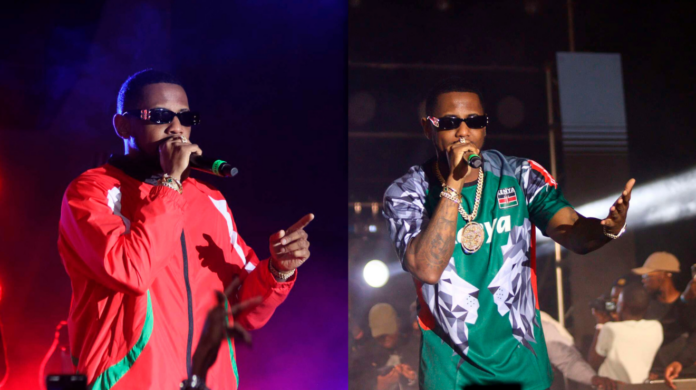 Fabolous rocks Kenya rugby jersey onstage after losing luggage (Photos)