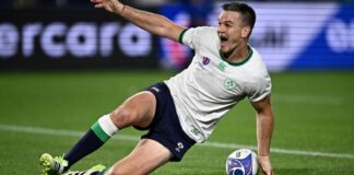 Sexton sets points record for Ireland in win over Tonga at Rugby World Cup