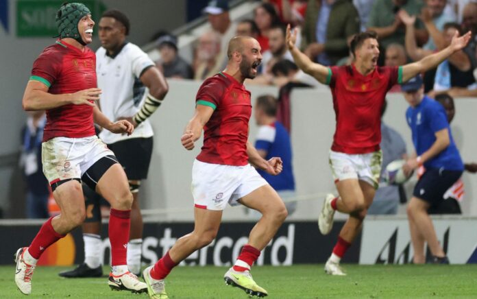 Fiji suffer shock loss to Portugal but secure Rugby World Cup quarter-final against England