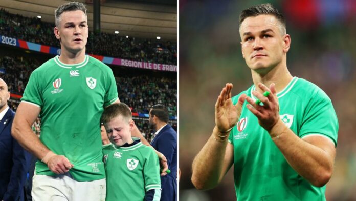 Johnny Sexton’s son delivers five-word message to dad after Ireland’s Rugby World Cup exit