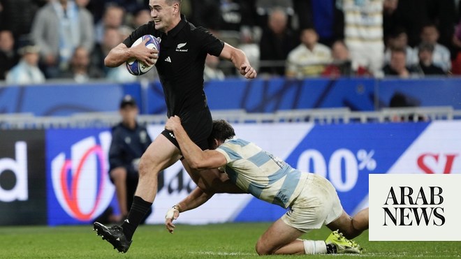 All Blacks crush Argentina 44-6 to reach fifth Rugby World Cup final