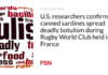 U.S. researchers confirm canned sardines spread deadly botulism during Rugby World Club held in France
