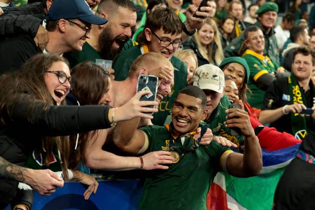Ecstatic South Africans celebrate Rugby World Cup glory