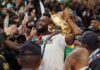 Kolisi leads Bok heroes out to rapturous reception at OR Tambo