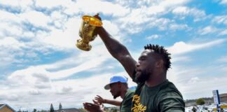 WATCH: Man tries to ‘steal’ Springboks Rugby World Cup trophy