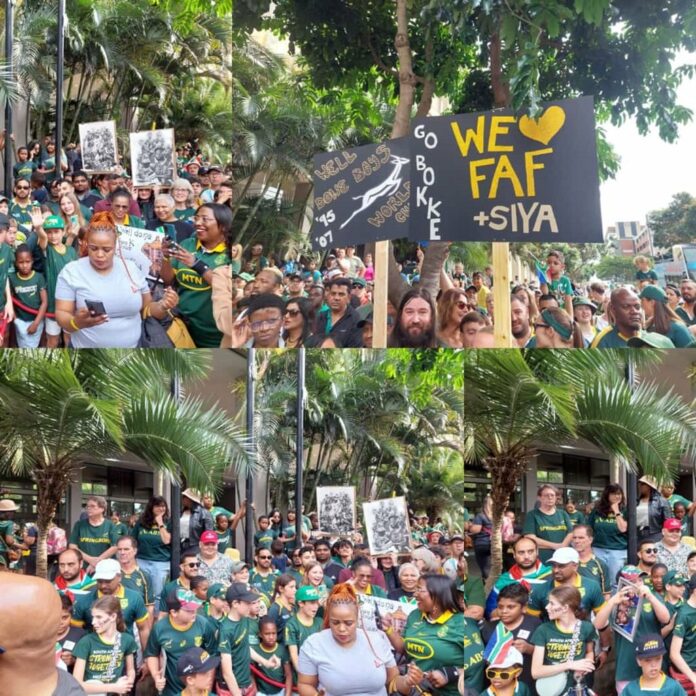 News24 | ‘We’ve been here since 04:00’: Early rise for Durbanites ahead of Boks victory tour