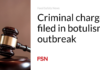 Criminal charges filed in botulism outbreak