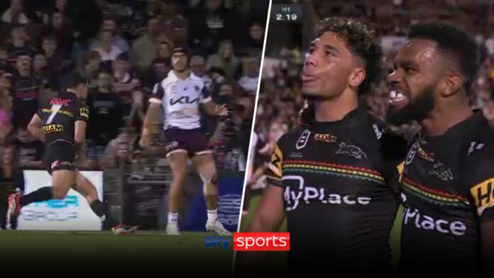 Penrith Panthers’ Nathan Cleary provides sensational assist against Brisbane Broncos | Rugby League News | Sky Sports
