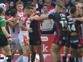 Catalans Dragons’ Franck Maria sin-binned after high tackle sparks brawl against St Helens | Rugby Union News | Sky Sports