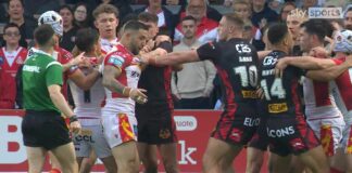 Catalans Dragons’ Franck Maria sin-binned after high tackle sparks brawl against St Helens | Rugby Union News | Sky Sports