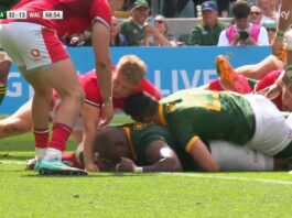 Bongi Mbonambi powers over for the Springboks against Wales | Rugby Union News | Sky Sports