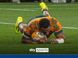 Australia jump on counter-attack for first try | Rugby Union News | Sky Sports