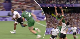 ‘Opportunistic’ try from kick-off puts Fiji ahead of Ireland