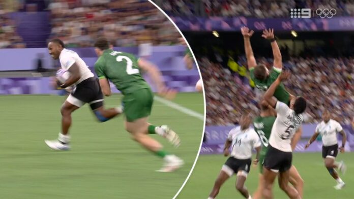 ‘Opportunistic’ try from kick-off puts Fiji ahead of Ireland