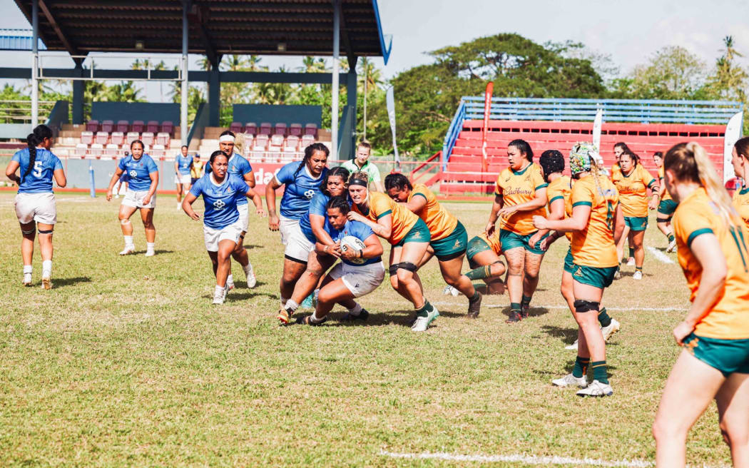 Three Australian rugby teams visited to take part in Samoa rugby's 100th anniversary celebrations.
The women's Australia A team faced off against Manusina Samoa on Monday last week, with the Manusina winning 20-17 with a penalty kick in the final seconds.
Rugby Australia also partnered with Llyod McDermott Foundation to form a First Nations men's team comprised of indigenous players from across Australia.
The First Nations team accompanied the Australia Women's Development 7s team to participate in the inaugural Lakapi Samoa Teuila 7s tournament. 
The visit by Australian teams was also an opportunity for learning and cultural exchange. Teams engaged in community activities, visiting local schools and rugby.