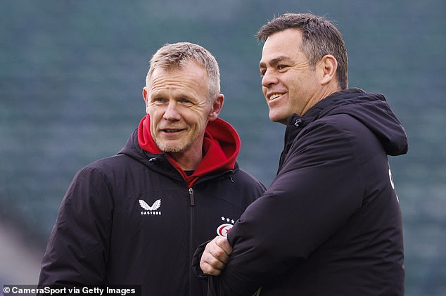 Mark McCall (left) is encouraged that the new signing is a composed conductor and assertive presence