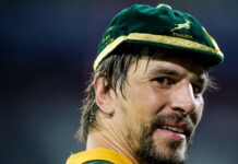 Where does Eben Etzebeth rank worldwide in terms of Test caps?