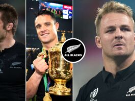 All Blacks centurions: Sam Cane, Richie McCaw, Dan Carter, Kieran Read : Planet Rugby