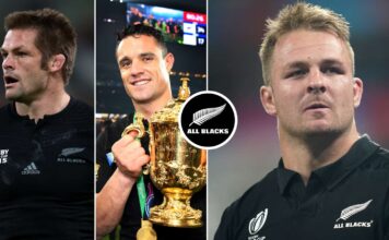 All Blacks centurions: Sam Cane, Richie McCaw, Dan Carter, Kieran Read : Planet Rugby