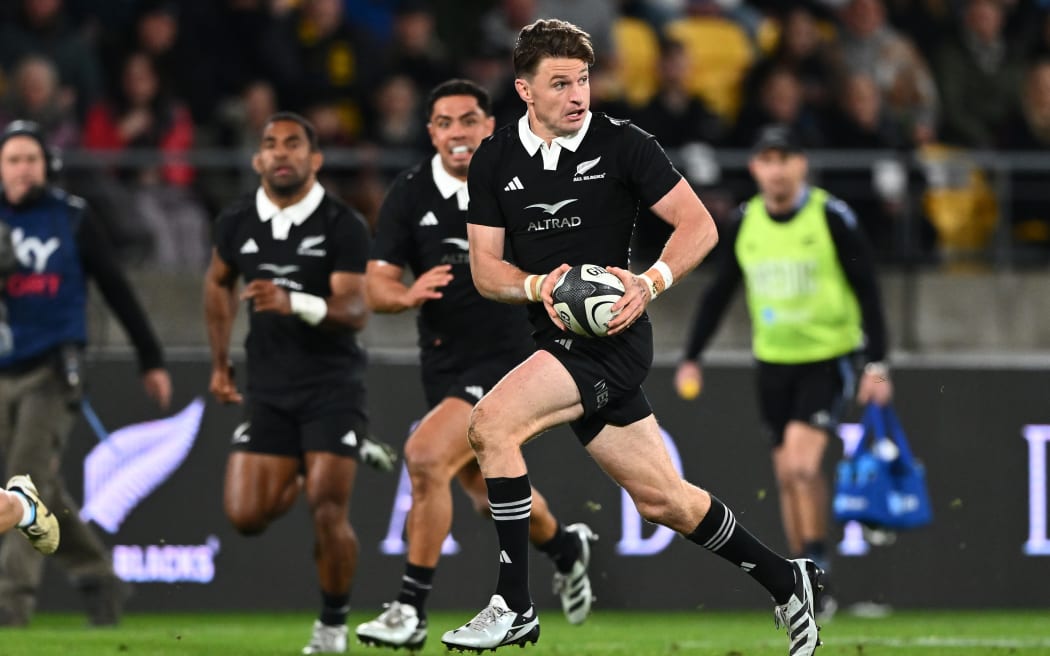 New Zealand’s Beauden Barrett in action, Rugby Championship, New Zealand All Blacks v Argentina. Sky Stadium, Wellington. Saturday 10 August 2024.
© Mandatory credit: Kerry Marshall / www.photosport.nz