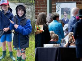 Brothers Ben and Russell Smith farewelled by loved ones more than two weeks after allegedly being murdered by mother