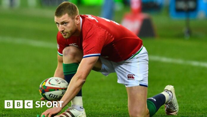 Finn Russell playing for the British and Irish Lions