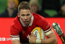 Liam Williams scoring against Australia