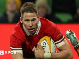 Liam Williams scoring against Australia