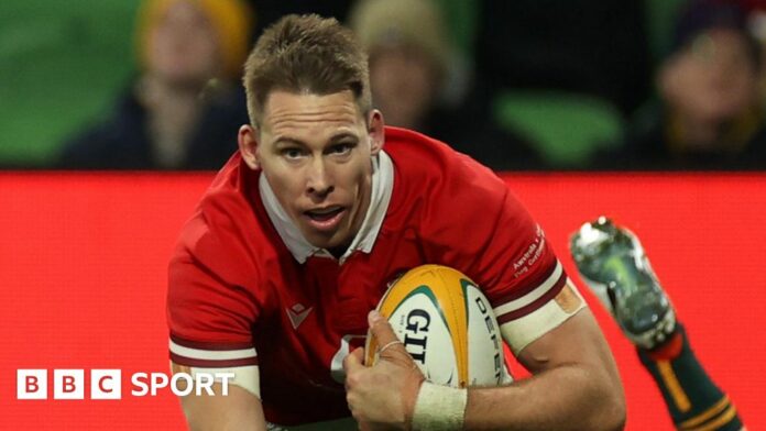 Liam Williams scoring against Australia