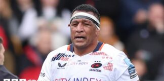 Mako Vunipola after being sent off against Newcastle Falcons