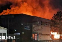 Treforest Industrial Estate fire