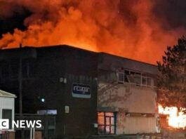 Treforest Industrial Estate fire