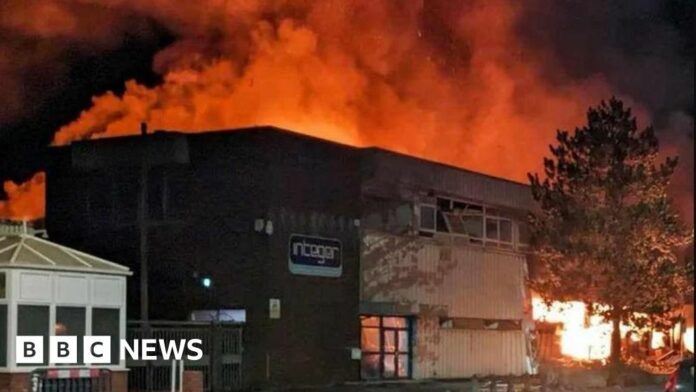 Treforest Industrial Estate fire