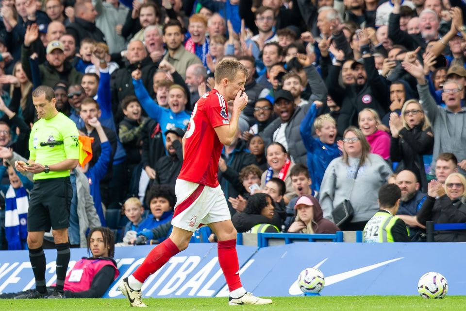 Ward-Prowse was shown a second yellow card against Chelsea