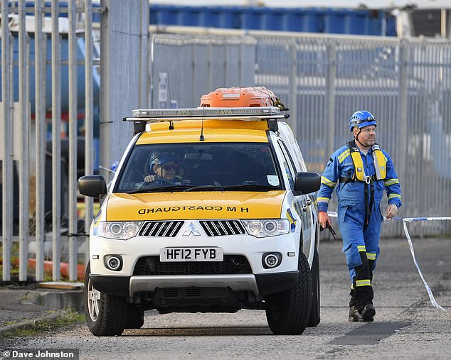 Mrs Hastings' disappearance sparked a major search in the Firth of Forth (Pictured: Coastguard rescue teams on September 3)