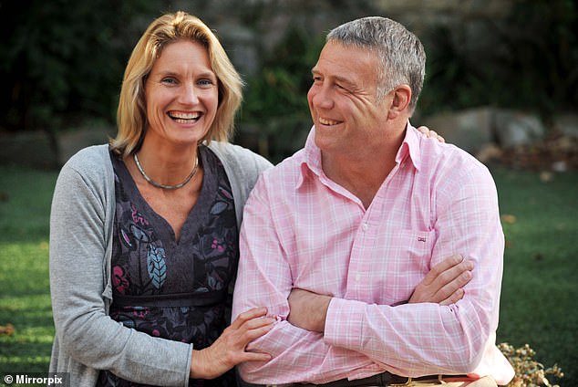 Jenny Hastings' body was found just days after she vanished in the Firth of Forth (pictured:  Scott hastings and his wife Jenny)