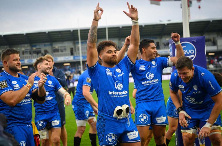 Vannes players celebrate