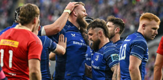 RG Snyman scores try as Leinster bag bonus-point win over Munster