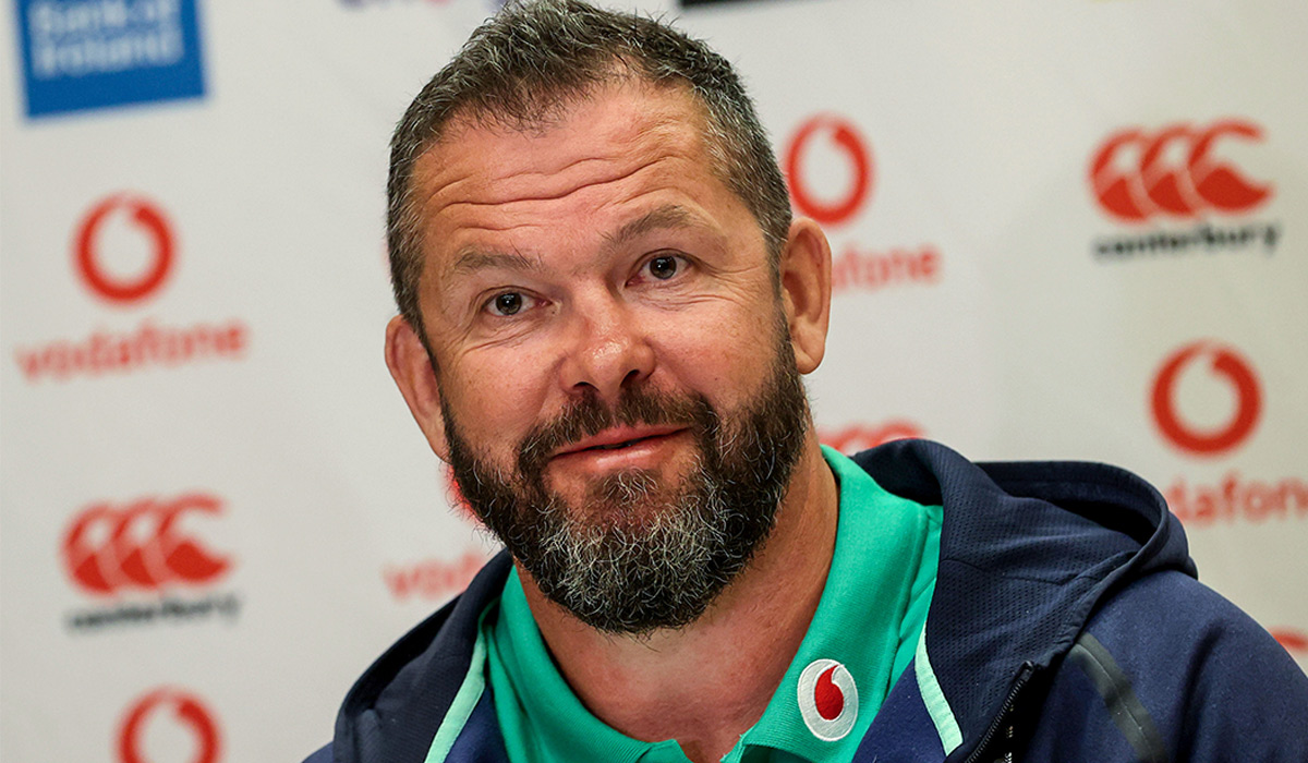 Ireland Rugby Press Conference, Sandton Hotel, Johannesburg, South Africa 4/7/2024 Head coach Andy Farrell. Pic: INPHO/Dan Sheridan