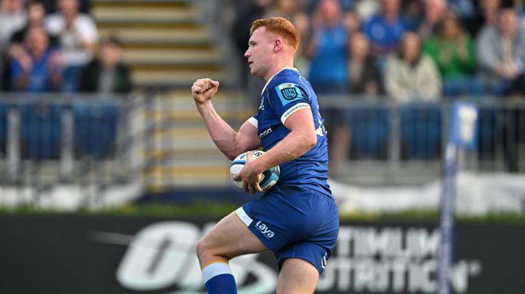 Leinster Connacht URC match report” width=”1920″ height=”1080″></img> Leinster’s Ciaran Frawley celebrates scoring versus Connacht at the RDS (Photo by Sam Barnes/Sportsfile via Getty Images)</p>
<p>His head-to-head performance against Munster’s Jack Crowley will also not have gone unnoticed by Ireland head coach Andy Farrell either. Crowley – Ireland’s incumbent ten – struggled to impose himself in the face of Leinster’s rush defence, while Frawley thrived, dictating play and creating space for his teammates.</p>
<p>If Frawley continues this form, he should push Crowley for the Ireland starting spot this Autumn.</p>
<p>Leinster and Ireland have front-row concerns<br></br>While Leinster emerged victorious, their issues in the front row remain a concern. Tadhg Furlong has struggled to regain his best form since returning from injury last year. Against Munster, the scrum battle was largely even, with referee Chris Busby awarding penalties both ways, but Leinster scrums will take your hand off for parity where Furlong is concerned.</p>
<p>The 31-year-old tighthead has become a latter-day John Hayes—a player whose influence at the set-piece has diminished to the point where not going backwards has now become the primary objective. At his best he is the sport’s premier tighthead, but it’s been a minute since you could make that argument.</p>
<p><img decoding=
