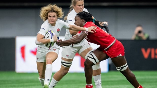 Canada's women's rugby team edged by England for WXV 1 title in Vancouver