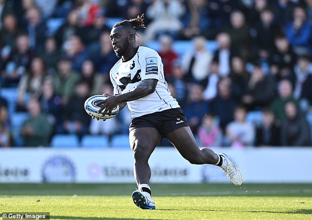 Gabriel Ibitoye (pictured) upstaged everyone by scoring three tries for Bristol this weekend