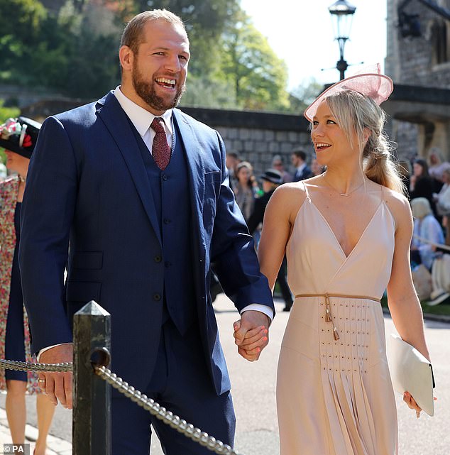 James Haskell, 39, and Chloe Madeley, 37, announced their split in October 2023 (pictured arriving to Windsor Castle for the wedding of Meghan Markle and Prince Harry in 2018)