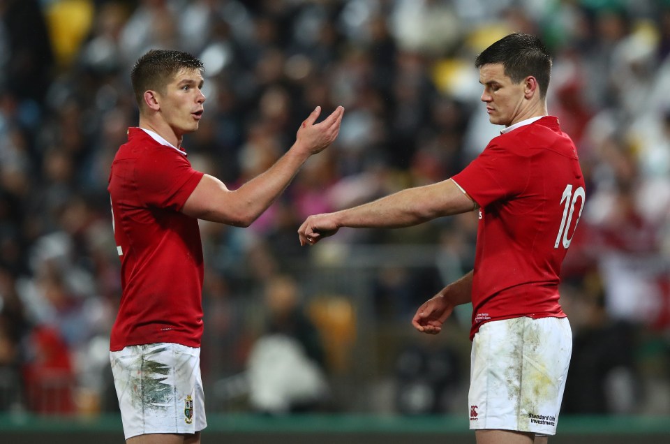 Owen Farrell and Johnny Sexton played alongside one another on the 2017 Lions Tour of New Zealand