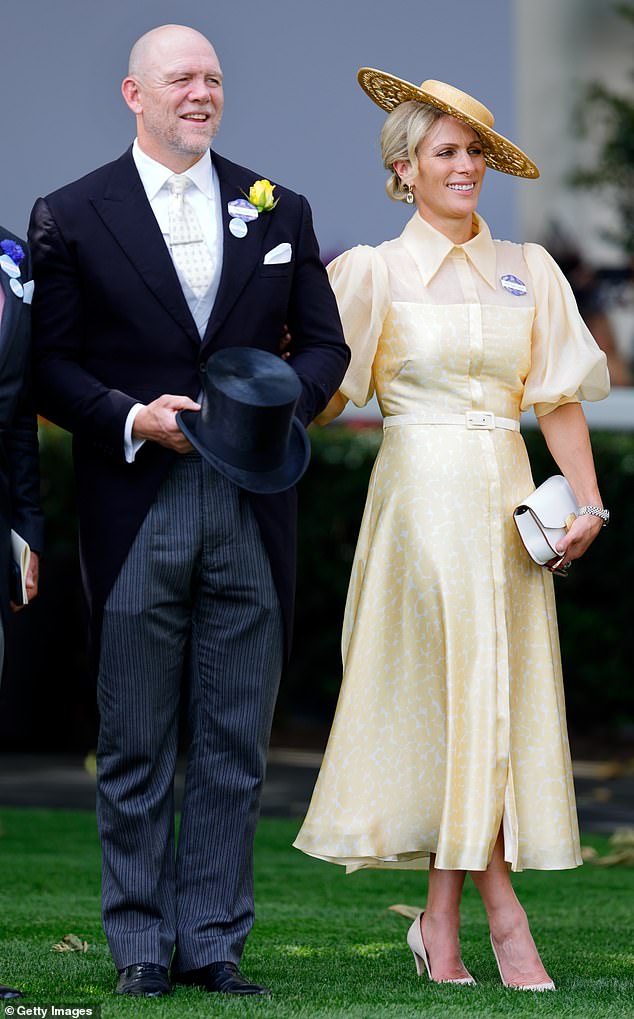 Mike and Zara Tindall are pictured at Royal Ascot in June this year