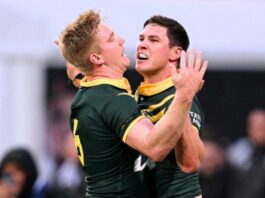Kangaroos through to rugby leauge Pacific Championships final after win over Kiwis