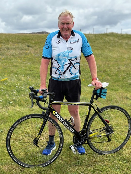 Just one day after completing a marathon high profile 1,000 mile plus cycle in aid of four charities, Ken Macaulay has died, aged 66