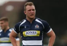 Getty Images Former rugby union player Nick Koster in action for Bristol during the Greene King IPA Championship in 2015